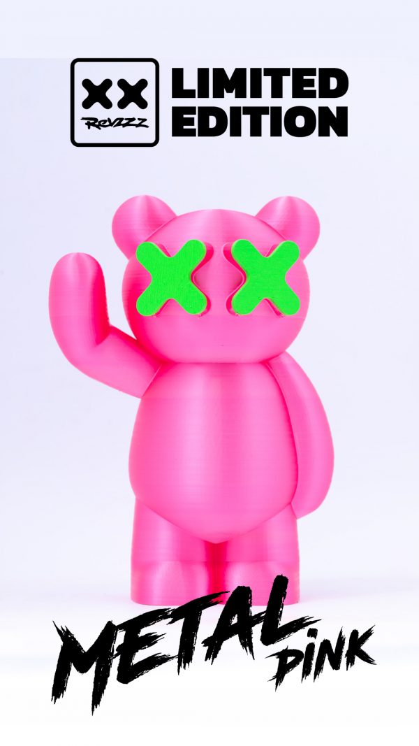 Metal edition bear (Metal pink/Neon Green) - Image 2