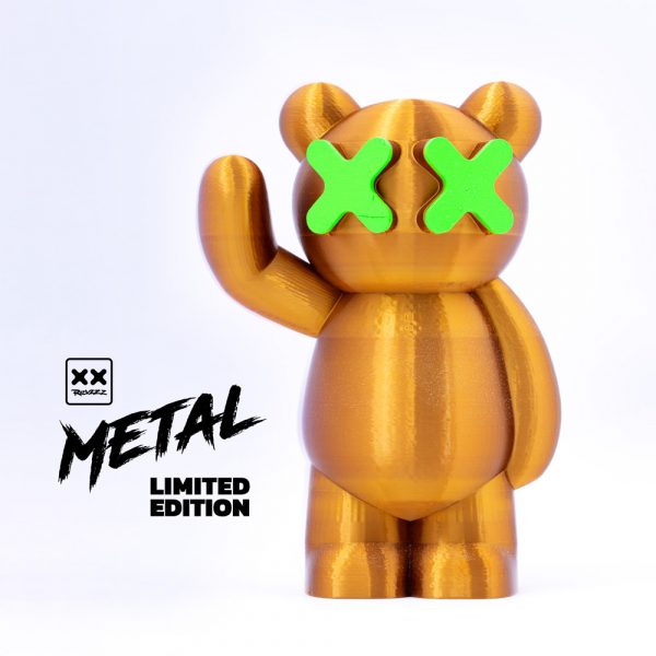 Metal edition bear (Metal bronze/Neon Green)