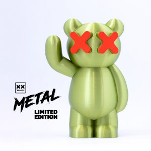 Metal edition bear (Metal green/Neon orange)