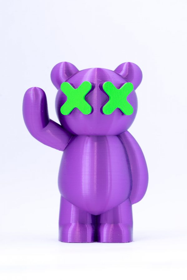 Metal edition bear (Metal purple/Neon Green) - Image 2