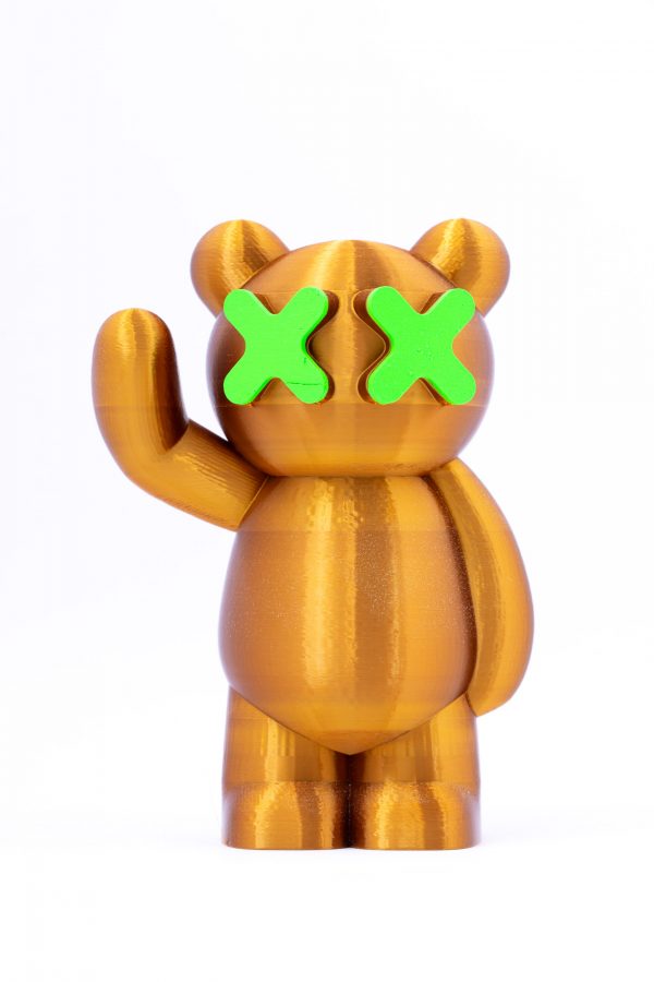 Metal edition bear (Metal bronze/Neon Green) - Image 2