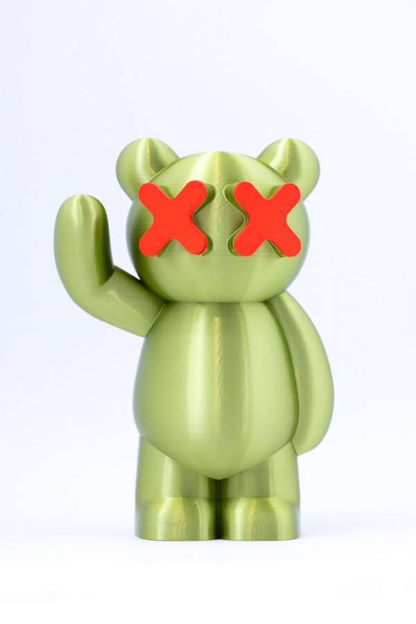 Metal edition bear (Metal green/Neon orange) - Image 2